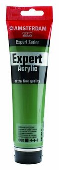 Amsterdam Expert Acrylverf - Groene Acrylverf - #668 Chroomoxydgroen - Acrylic Paint - Acrylaatverf - Acrylic Paint - Hobbyverf - Kunstschildersverf - Hobbyverf Groen - 150ml