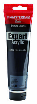 Amsterdam Expert Acrylverf - 735 Oxydzwart - Professionele Acrylverf - Diep Zwart Pigment - Hoog Gepigmenteerd - Voor Kunstschilders &amp; Mixed Media - 150 ml