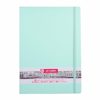 Schetsboek - Fresh Mint - 21x29,7 cm - Gebroken Wit Papier - 140 grams - Art creation - 80 vellen