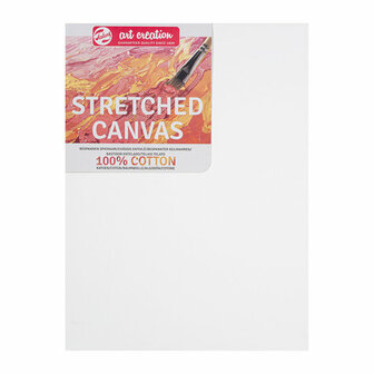 Art Creation Schildersdoek - Gespannen Canvas - Canvasdoek - Wit Schildercanvas - Verfdoek - Schilderpaneel - Canvas Paneel - Gesso Behandeld - Geschikt voor Acryl, Olie &amp; Mixed Media - 30 x 40 cm