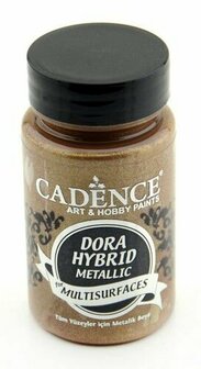 Cadence Dora Hybrid Metallic - Metallic Antique Gold Acrylverf - Gouden Metallic Verf - Multisurface Acrylverf - Hybride Acrylverf - Cadence Acrylverf - Waterbasis Acrylverf - Acrylverf Voor Alle Oppe