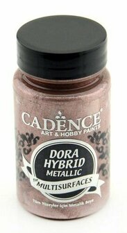 Cadence Dora Hybrid Metallic - Metallic Antique Pink Acrylverf - Roze Metallic Verf - Multisurface Acrylverf - Hybride Acrylverf - Cadence Acrylverf - Waterbasis Acrylverf - Acrylverf Voor Alle Opperv