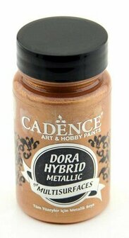 Cadence Dora Hybrid Metallic - Metallic Bronze Acrylverf - Brons Metallic Verf - Multisurface Acrylverf - Hybride Acrylverf - Cadence Acrylverf - Waterbasis Acrylverf - Acrylverf Voor Alle Oppervlakke