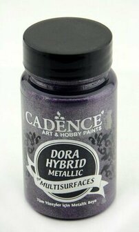 Cadence Dora Hybrid Metallic - Metallic Dark Orchid Acrylverf - Paarse Metallic Verf - Multisurface Acrylverf - Hybride Acrylverf - Cadence Acrylverf - Waterbasis Acrylverf - Acrylverf Voor Alle Opper