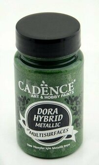 Cadence Dora Hybrid Metallic - Metallic Green Acrylverf - Groene Metallic Verf - Multisurface Acrylverf - Hybride Acrylverf - Cadence Acrylverf - Waterbasis Acrylverf - Acrylverf Voor Alle Oppervlakke