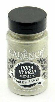 Cadence Dora Hybrid Metallic - Metallic Platinum Acrylverf - Platinum Metallic Verf - Multisurface Acrylverf - Hybride Acrylverf - Cadence Acrylverf - Waterbasis Acrylverf - Acrylverf Voor Alle Opperv