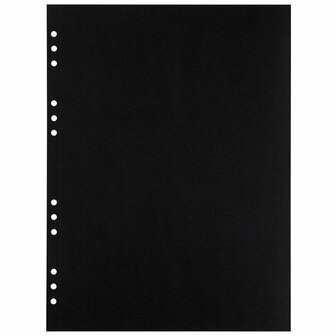 Papier - Tekenpapier - Zwart - A3 - 210 grams - Perforatiegaten - Afscheurrand - MyArtBook - 20 vellen