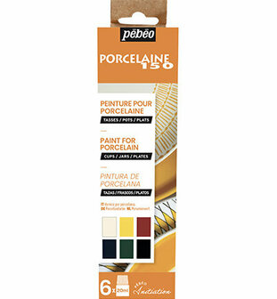 Pebeo porseleinverf starterset nr. 1 - 6 x 20 ml