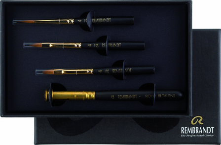 Rembrandt Aquarelpenselen Reisset - Waterverf Penselen - Professionele Watercolor Brushes - Verfkwasten - Compact en Handzaam - Ideaal voor Reizen en Schilderen