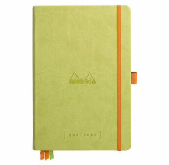 Goalboek hardcover - Anijsgroen - Dotted Ivoor papier - A5 - 90 gram - Rhodia - 224 vellen