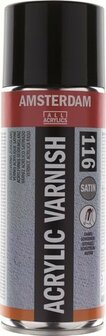 Vernis - Acrylvernis - Beschermende Lak - Topcoat - Finishlaag - Beschermlaag - Laklaag - Amsterdam Satin (116) - 400 ml - Voor Canvas &amp; Kunstschilders