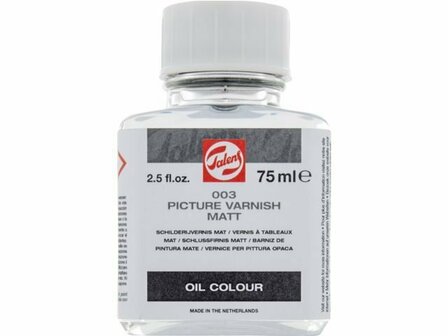 Vernis - Acrylvernis - Beschermende Lak - Topcoat - Finishlaag - Beschermlaag - Laklaag - Talens Mat (003) - 75 ml - Voor Kleine Schilderijen