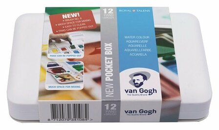 Van Gogh Aquarelverf Pocket Box 12 + 3