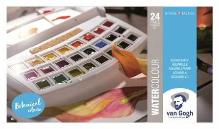 Van Gogh aquarelverf set 24 napjes - Botanical colours