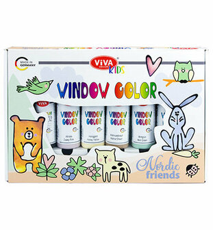 Viva windowcolor set nordic friends