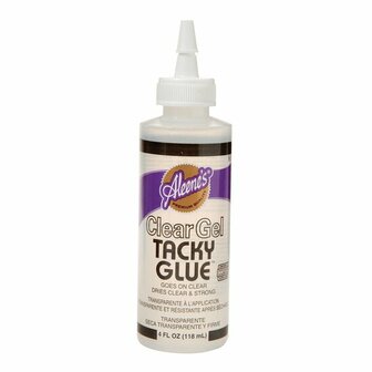 Aleene&#039;s Tacky Glue Clear Gel - Tacky Glue Clear Gel - Hobbylijm - Transparante Lijm - Kristalheldere Lijm - Flexibele Lijm - Easy Squeeze Lijm - Permanente Lijm - Clear Gel Lijm - All-Purpose Glue - 