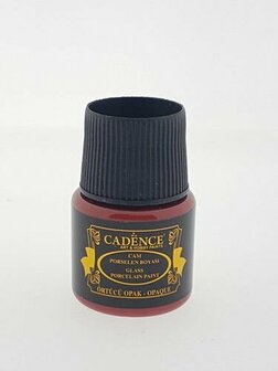 Cadence glass &amp; porcelain paint oxide red 45 ml