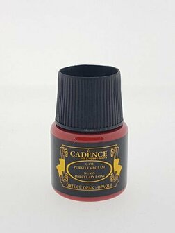 Cadence glass &amp; porcelain paint strawberry red 45 ml