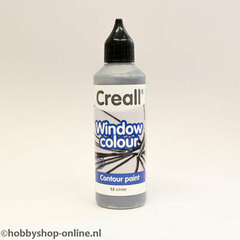 Creall windowcolor contour 12 zilver 80ml