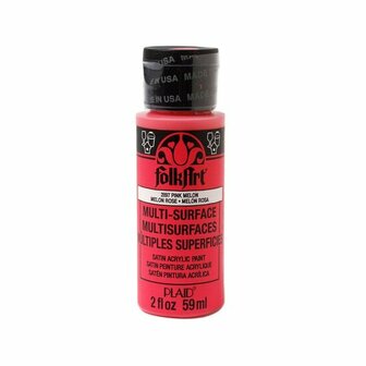 Folkart multi-surface acrylverf 2897 pink melon 59 ml