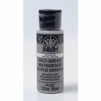 Folkart multi-surface acrylverf 2932 steel gray 59 ml