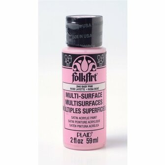 Folkart multi-surface acrylverf 2940 baby pink 59 ml