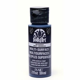 Folkart multi-surface acrylverf 2984 midnight 59 ml