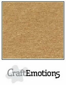 Karton - Kraft - Bruin - A4 - 220 grams - CraftEmotions - 100 vellen