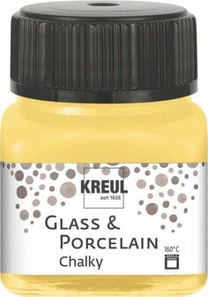 Kreul porseleinverf chalky yellow safran 20 ml