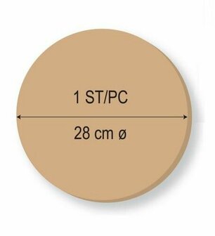 MDF schijf rond 28 cm 3 mm