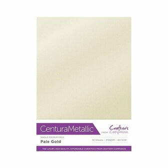 Metallic Karton - Verbleekt Goud - A4 - 310 gram - Centura Metallic - 10 vellen