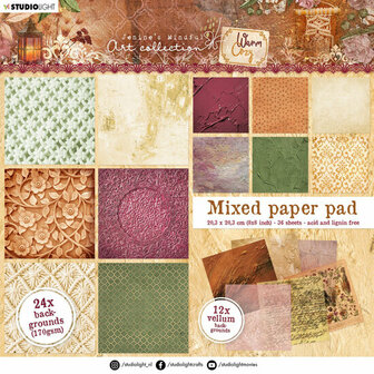 Papierblok - Warm &amp; Cozy nr.09 - 203 x 203 cm - 170 grams - Studiolight