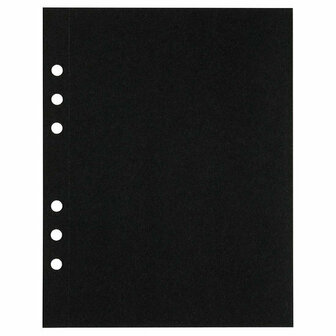 Papier - Tekenpapier - Zwart - A5 - 210 grams - Perforatiegaten - Afscheurrand - MyArtBook - 20 vellen