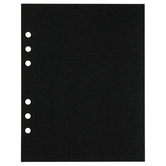 Papier - Tekenpapier - Zwart - A5 - 210 grams - Perforatiegaten - Afscheurrand - MyArtBook - 20 vellen