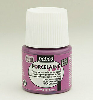 Pebeo porseleinverf 08 opaline pink 45 ml