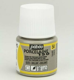 Pebeo porseleinverf 54 taupe 45 ml