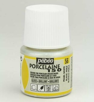 Pebeo porseleinverf 56 pearl white 45 ml