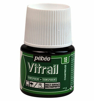 Pebeo vitrail transparant - 18 chartreuse 45 ml