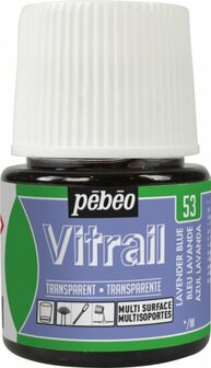 Pebeo vitrail transparant - 53 lavender blue 45 ml