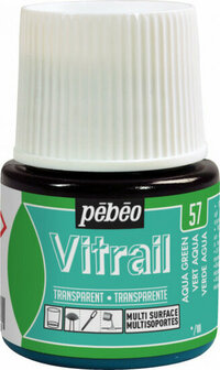 Pebeo vitrail transparant - 57 aqua green 45 ml