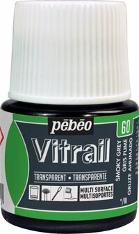 Pebeo vitrail transparant - 60 smoky grey 45 ml