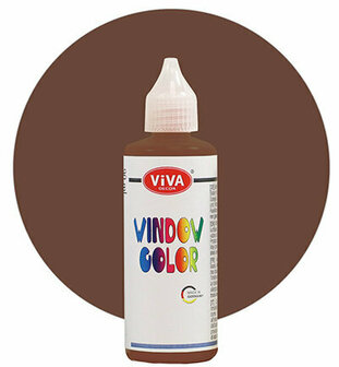 Viva windowcolor chocoladebruin 90 ml