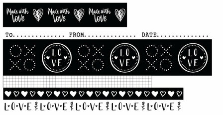 Washi tape - filled with love collection nr. 18