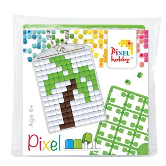 Pixelhobby medaillon startset Tropical palmboom