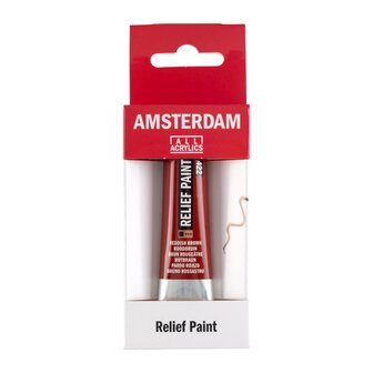 Amsterdam deco Relief Paint 422 roodbruin 20 ml