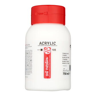 Acrylverf 105 titaanwit 750 ml