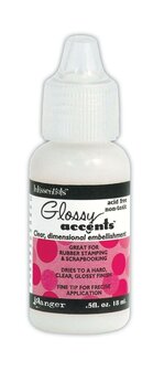 Glossy Accents - Transparante Hoogglans Lijm - Decoratieve Hobbylijm Voor Mixed Media - DIY Glans Lijm - Verhoogde Effect Lijm Voor Papier Knutselen - 18 ml