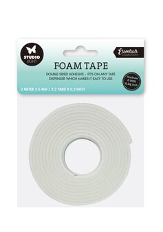 Dubbelzijdige Foamtape - Dubbelzijdig Plakband - Schuim Tape Voor DIY Projecten - Extra Klevend - 6 mm Breed - Perfect Voor Creatieve Hobby&#039;s