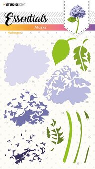 Mask stencil A5 - Hydrangea nr. 124