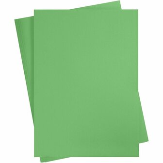 Karton - gras groen - A2 - 42x60cm - 180 grams - Creotime - 10 vellen